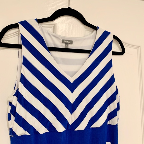Blue and white maxi dress size M - Picture 5 of 6